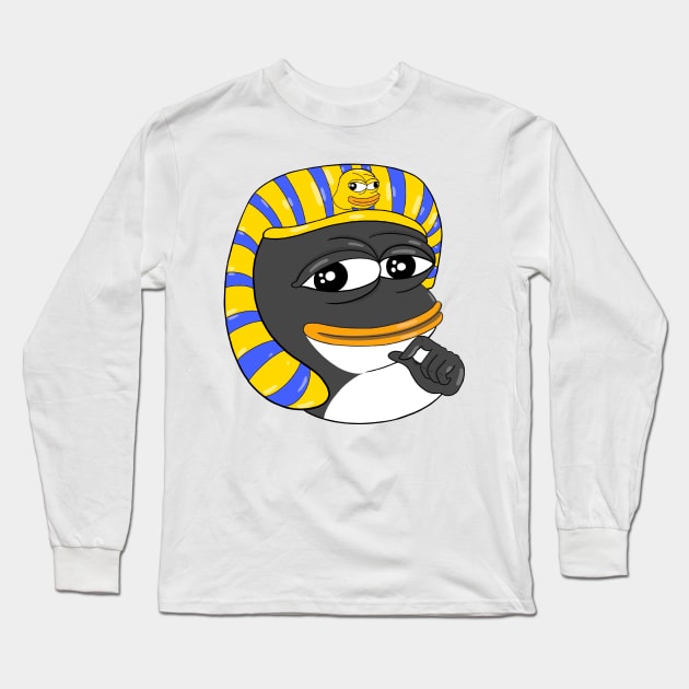 Funny Tux penguin meme Long Sleeve T-Shirt by it-guys